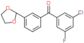 (3-chloro-5-fluoro-phenyl)-[3-(1,3-dioxolan-2-yl)phenyl]methanone