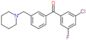 (3-chloro-5-fluoro-phenyl)-[3-(1-piperidylmethyl)phenyl]methanone