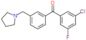 (3-chloro-5-fluoro-phenyl)-[3-(pyrrolidin-1-ylmethyl)phenyl]methanone