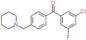 (3-chloro-5-fluoro-phenyl)-[4-(1-piperidylmethyl)phenyl]methanone