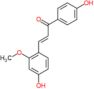 (2E)-3-(4-hydroxy-2-methoxyphenyl)-1-(4-hydroxyphenyl)prop-2-en-1-one