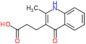 4-Hydroxy-2-methyl-3-quinolinepropanoic acid