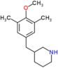 3-(4-methoxy-3,5-dimethylbenzyl)piperidine