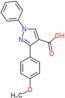 3-(4-methoxyphenyl)-1-phenyl-1H-pyrazole-4-carboxylic acid