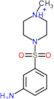 4-[(3-aminophenyl)sulfonyl]-1-methylpiperazin-1-ium