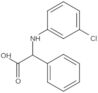 α-[(3-Chlorophenyl)amino]benzeneacetic acid