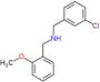 1-(3-chlorophenyl)-N-(2-methoxybenzyl)methanamine