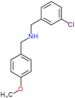 1-(3-chlorophenyl)-N-(4-methoxybenzyl)methanamine