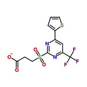 3-[[4-(2-Thienyl)-6-(trifluoromethyl)-2-pyrimidinyl]sulfonyl]propanoic acid