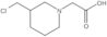 3-(Chloromethyl)-1-piperidineacetic acid