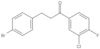1-Propanone, 3-(4-bromophenyl)-1-(3-chloro-4-fluorophenyl)-