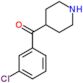 (3-Chlorophenyl)-4-piperidinylmethanone