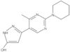 3-[4-Methyl-2-(1-piperidinyl)-5-pyrimidinyl]-1H-pyrazol-5-ol
