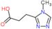 3-(4-methyl-1,2,4-triazol-3-yl)propanoic acid