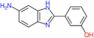 3-(6-amino-1H-benzimidazol-2-yl)phenol