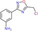 3-[5-(chloromethyl)-1,2,4-oxadiazol-3-yl]aniline
