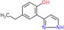 4-ethyl-2-(1H-pyrazol-3-yl)phenol