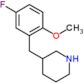 3-(5-fluoro-2-methoxybenzyl)piperidine