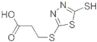 3-(5-Mercapto-1,3,4-thiadiazol-2-ylthio)-propionic acid