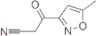 3-Isoxazolepropanenitrile,5-methyl--bta--oxo-(9CI)