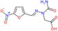 {(2E)-1-carbamoyl-2-[(5-nitrofuran-2-yl)methylidene]hydrazinyl}acetic acid