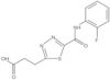 5-[[(2-Fluorophenyl)amino]carbonyl]-1,3,4-thiadiazole-2-propanoic acid