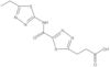 5-[[(5-Ethyl-1,3,4-thiadiazol-2-yl)amino]carbonyl]-1,3,4-thiadiazole-2-propanoic acid