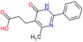 3-(4-methyl-6-oxo-2-phenyl-1,6-dihydropyrimidin-5-yl)propanoic acid