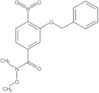 N-Methoxy-N-methyl-4-nitro-3-(phenylmethoxy)benzamide