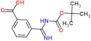 3-(N-tert-butoxycarbonylcarbamimidoyl)benzoic acid