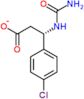 (3R)-3-(carbamoylamino)-3-(4-chlorophenyl)propanoate