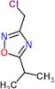 3-(chloromethyl)-5-(propan-2-yl)-1,2,4-oxadiazole