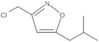 3-(Chloromethyl)-5-(2-methylpropyl)isoxazole