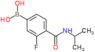 [3-fluoro-4-(isopropylcarbamoyl)phenyl]boronic acid