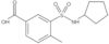 3-[(Cyclopentylamino)sulfonyl]-4-methylbenzoic acid