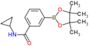 N-cyclopropyl-3-(4,4,5,5-tetramethyl-1,3,2-dioxaborolan-2-yl)benzamide