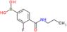 [3-fluoro-4-(propylcarbamoyl)phenyl]boronic acid