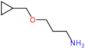 3-(cyclopropylmethoxy)propan-1-amine