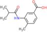 4-methyl-3-[(2-methylpropanoyl)amino]benzoic acid