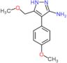 5-(methoxymethyl)-4-(4-methoxyphenyl)-1H-pyrazol-3-amine