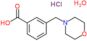 3-(morpholin-4-ylmethyl)benzoic acid hydrochloride hydrate