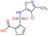 3-[(4-chloro-3-methyl-1,2-oxazol-5-yl)sulfamoyl]thiophene-2-carboxylic acid