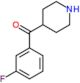 (3-fluorophenyl)(piperidin-4-yl)methanone