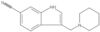 1H-Indole-6-carbonitrile, 3-(1-piperidinylmethyl)-