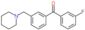 (3-fluorophenyl)-[3-(1-piperidylmethyl)phenyl]methanone