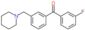 Methanone, (3-fluorophenyl)[3-(1-piperidinylmethyl)phenyl]-