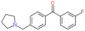 (3-fluorophenyl)-[4-(pyrrolidin-1-ylmethyl)phenyl]methanone