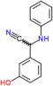 (3-hydroxyphenyl)(phenylamino)acetonitrile