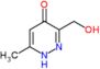 3-(hydroxymethyl)-6-methylpyridazin-4(1H)-one