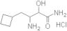 Cyclobutanebutanamide, β-amino-α-hydroxy-, hydrochloride (1:1)